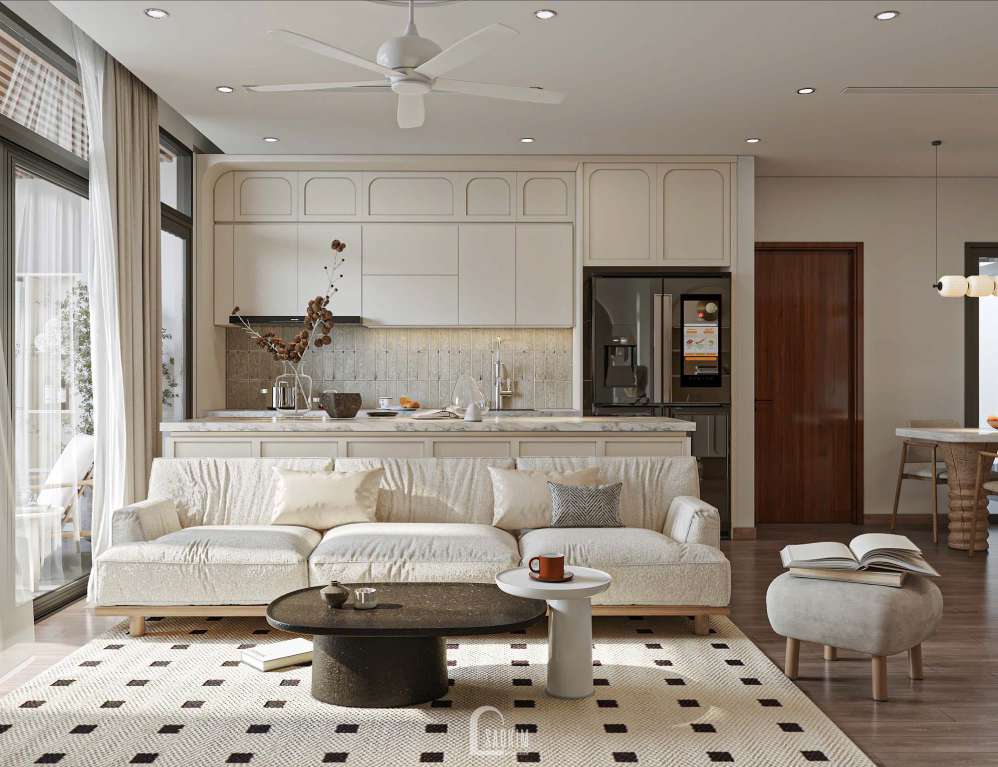 Thiết kế nội thất chung cư 93m2 phong cách Parisian mix Modern dự án The Prime Thái Nguyên- Nơi Sự Tinh Tế Chạm Đến Từng Giác Quan